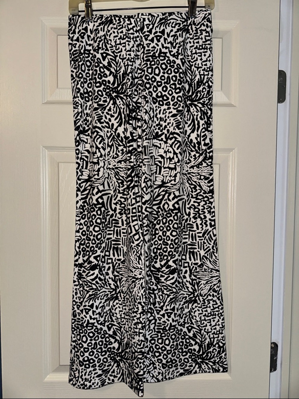Lilly Pulitzer black and white wide leg pants
